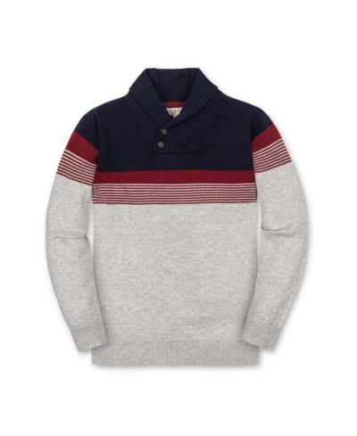 Детский джемпер Hope & Henry Organic Long Sleeve Striped Shawl Collar