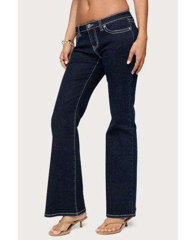 Джинсы Plus Size Edikted Louis Contrast Low Rise