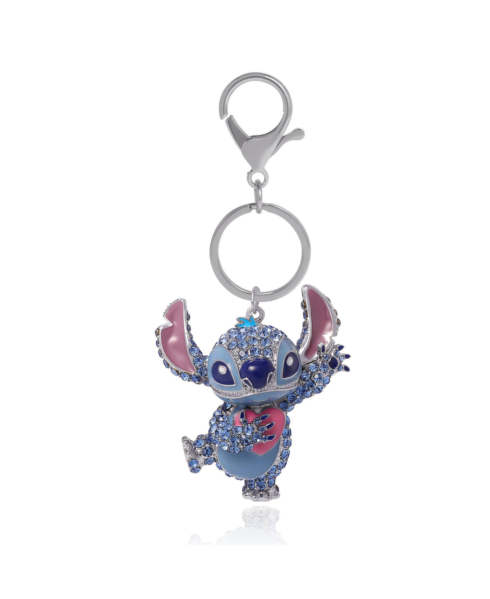 Disney Stitch Брелок Stitch Heart с кристаллами Pave, многоцветный