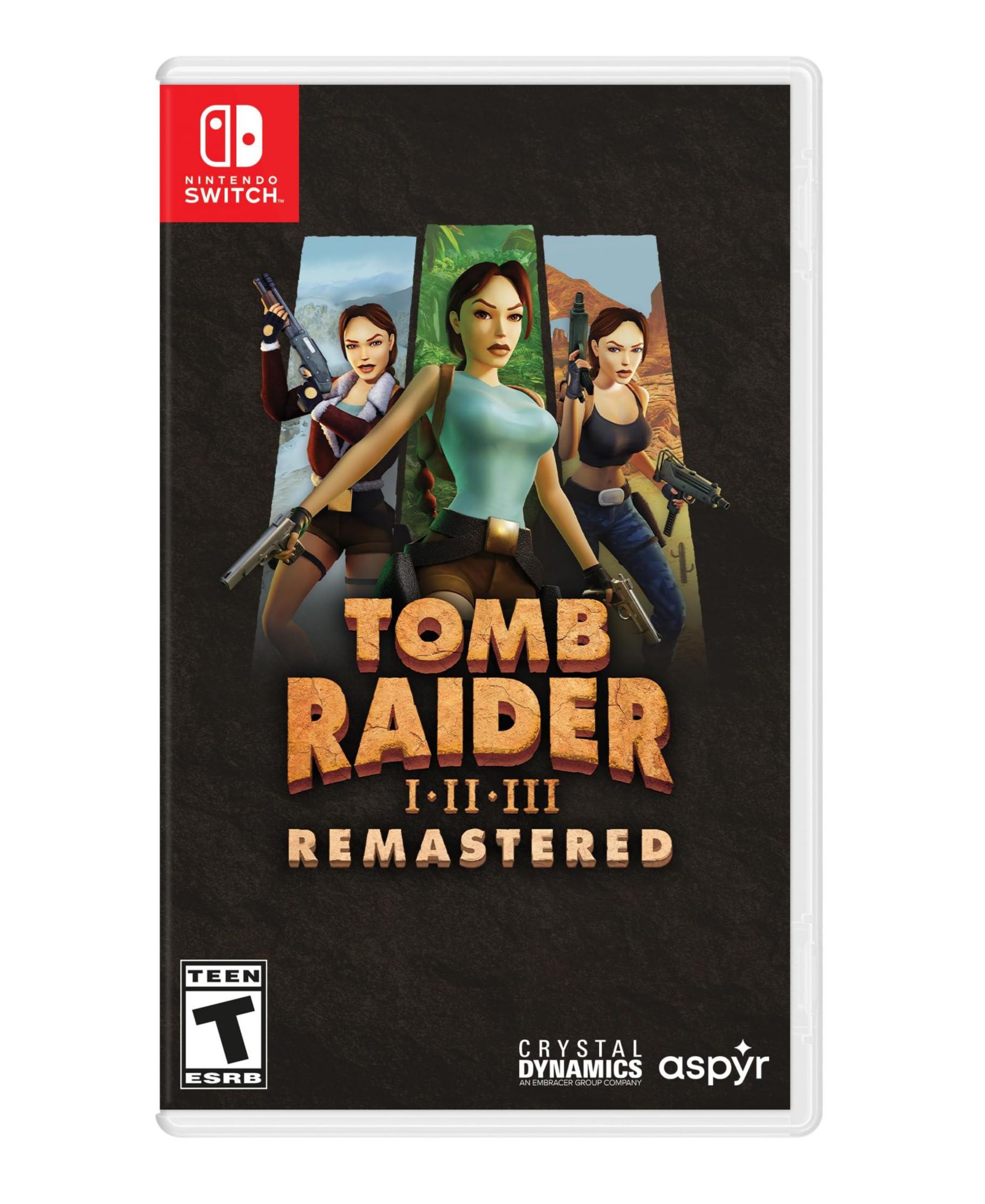 Tomb Raider I-III Remastered Starring Lara Croft - Nintendo Switch