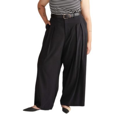 Женские широкие брюки Universal Standard Plus Size Palais Cooling Cupro