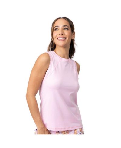 Sofibella Plus Size UV Colors Sleeveless Tennis Shirt