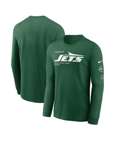 Nike Мужская футболка с длинным рукавом New York Jets Play to Win, зеленая