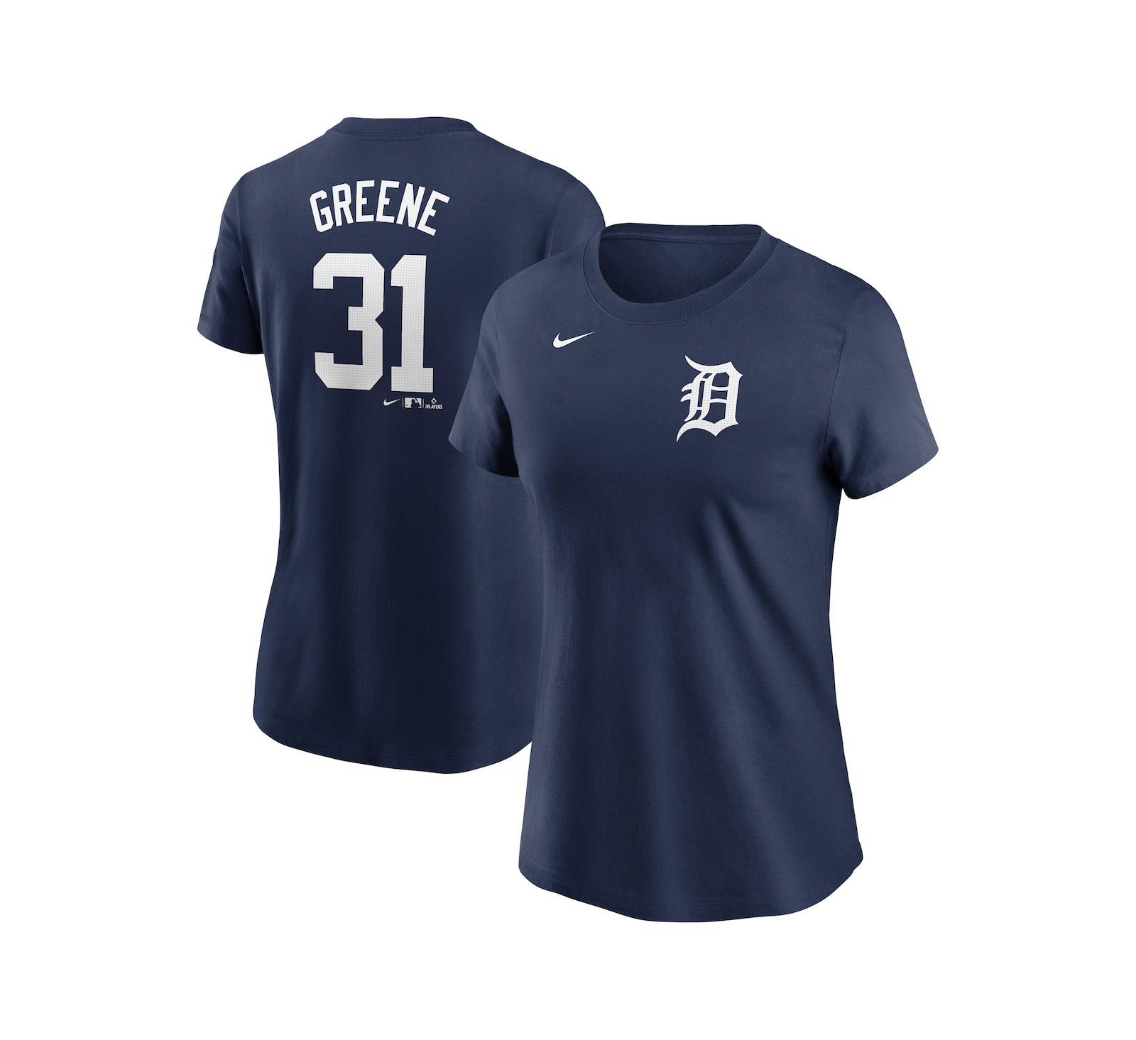 Женская футболка Nike Riley Greene Navy Detroit Tigers Fuse Name & Number