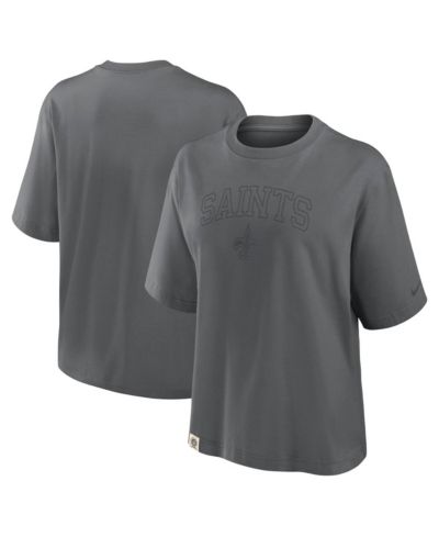 Женская футболка Nike New Orleans Saints Glory Arch Boxy Charcoal