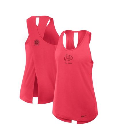Женские спортивные майки Nike Red Kansas City Chiefs Glory Crisscross Performance Tank Top