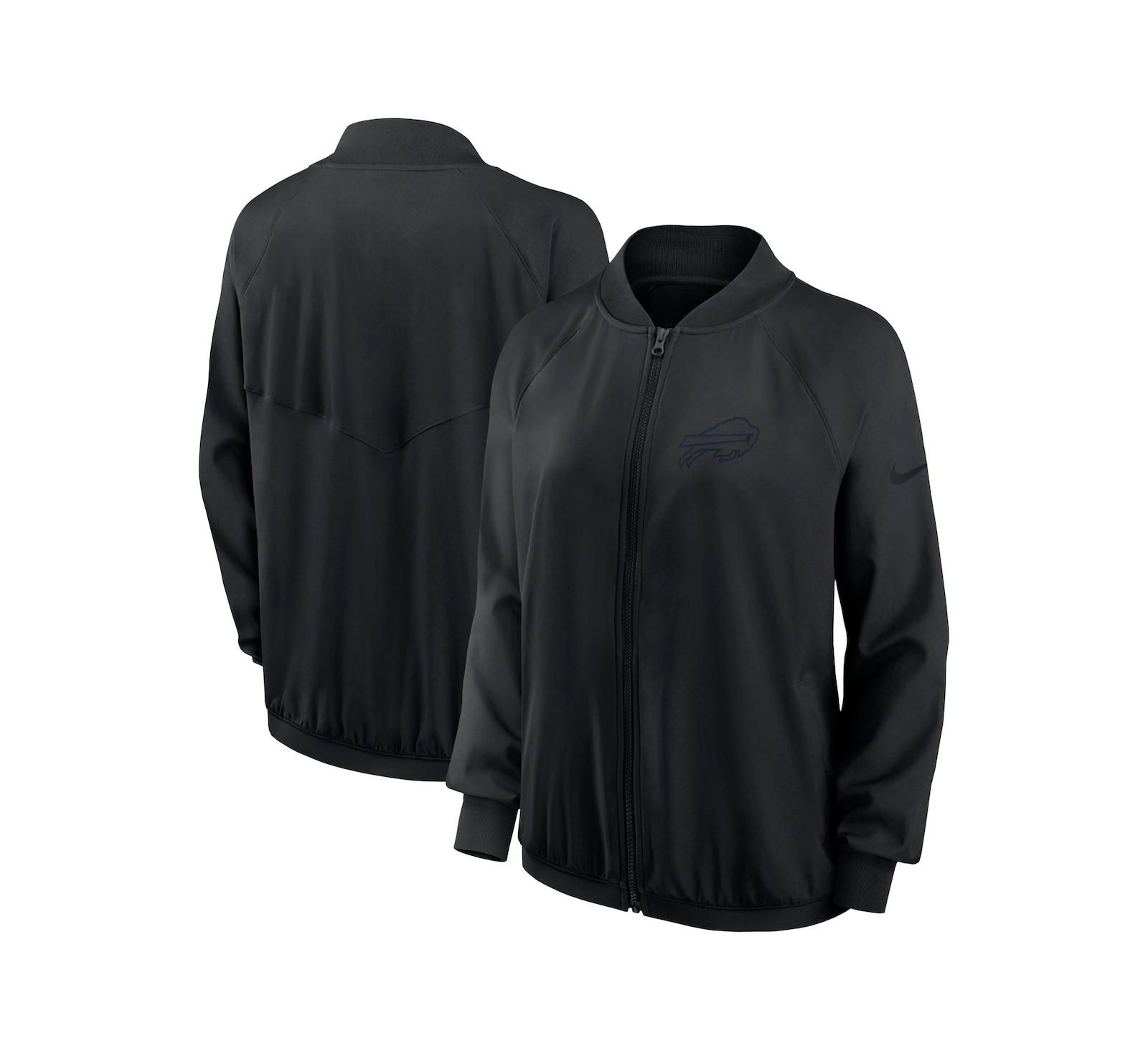 Nike Women's Black Buffalo Bills Raglan Full-Zip Jacket
