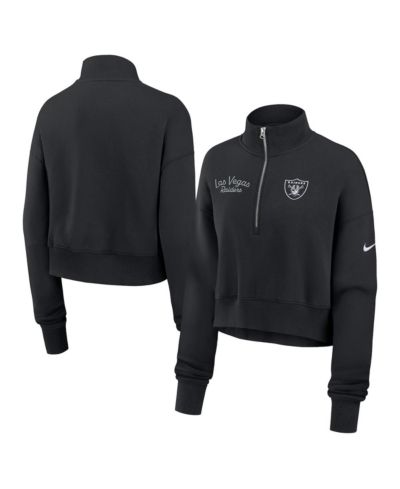 Женское полуziп худи Nike Las Vegas Raiders Primetime Phoenix, Black