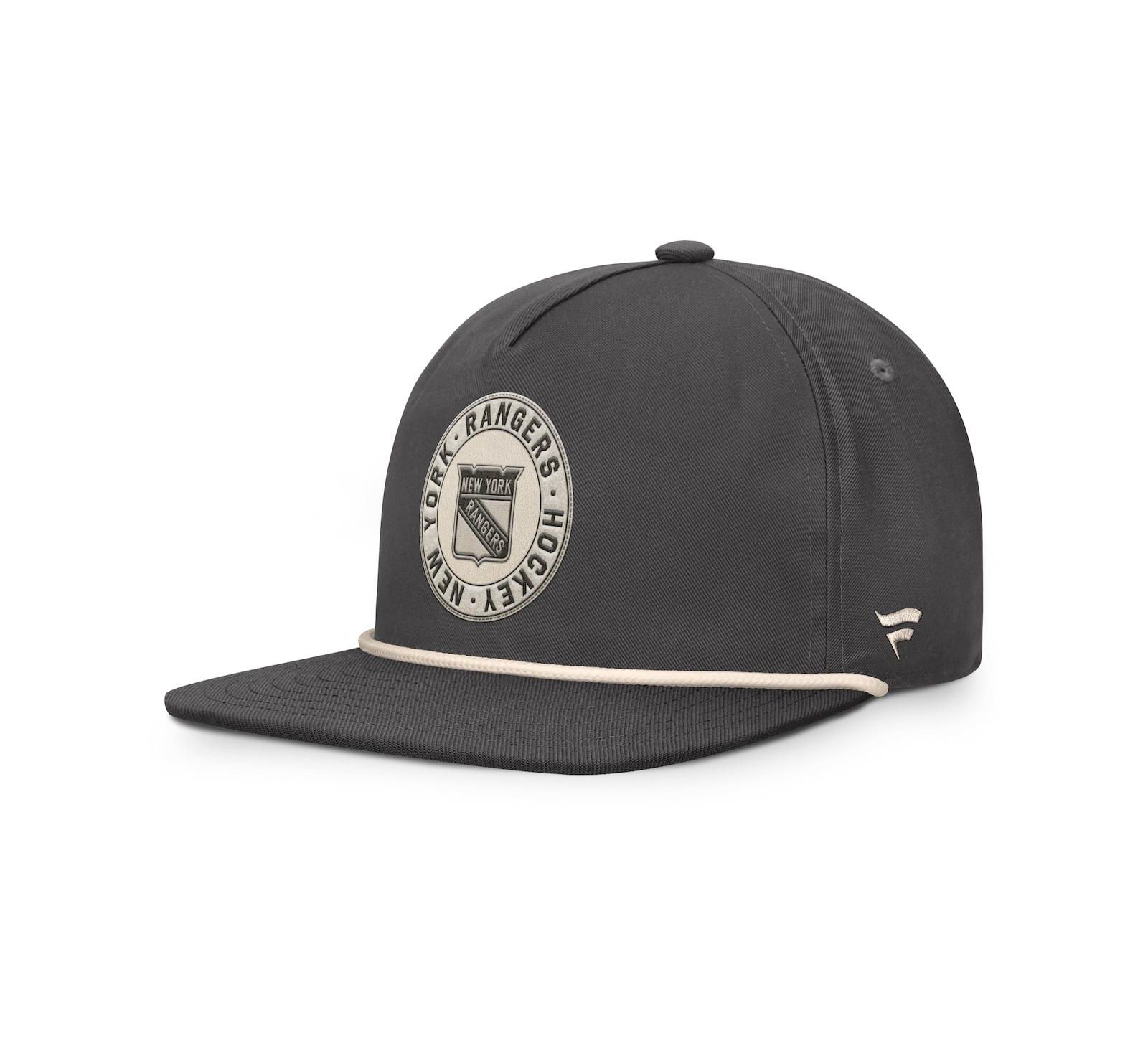 Fanatics Мужская регулируемая кепка New York Rangers Closer, угольный цвет