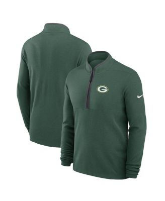 Мужская легкая толстовка Nike Green Green Bay Packers Victory Performance с воротником на молнии