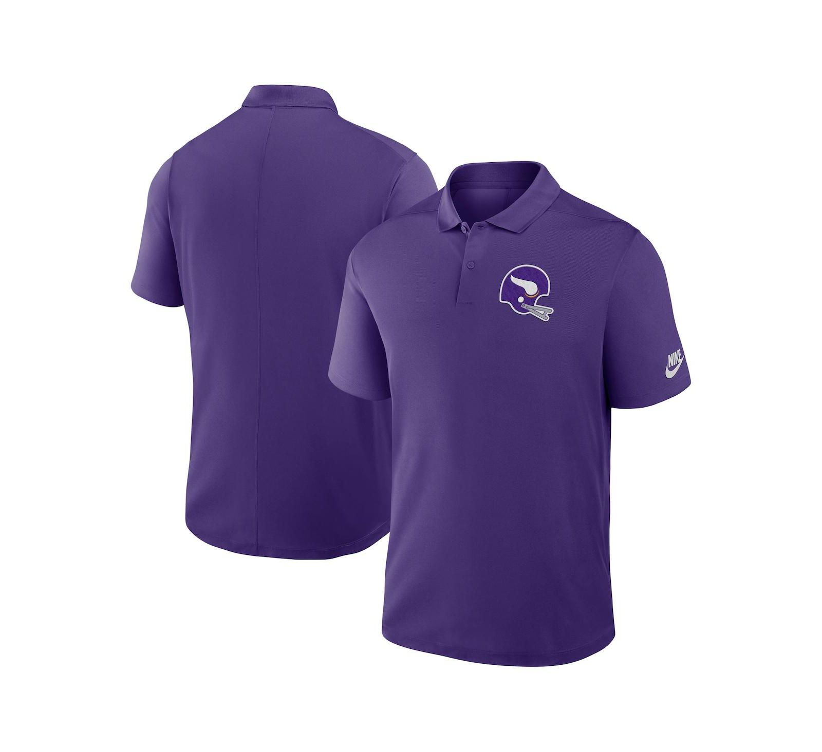Nike Men's Purple Minnesota Vikings Rewind Victory Performance Polo Shirt