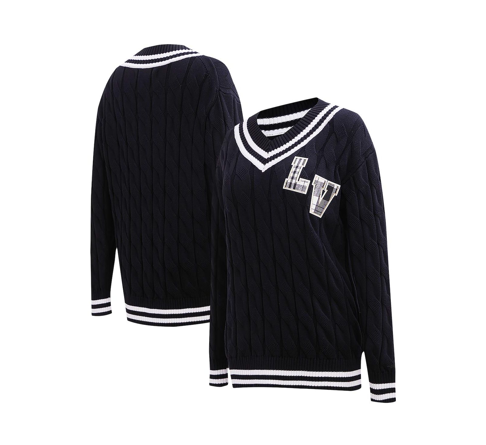 Женский джемпер Pro Standard Black Las Vegas Raiders Prep V-Neck Pullover