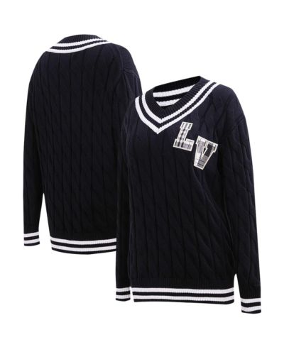 Женский джемпер Pro Standard Black Las Vegas Raiders Prep V-Neck Pullover