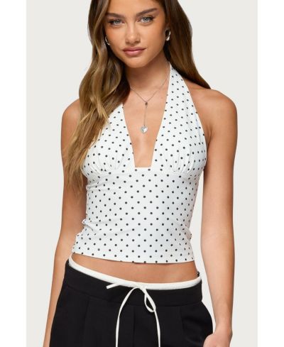 Топ Edikted Women's Blaire Polka Dot Halter