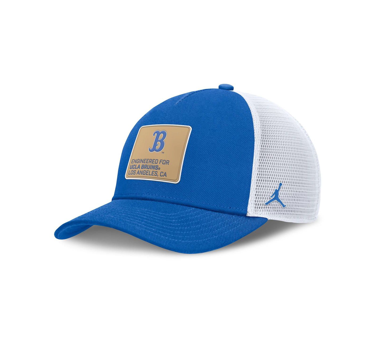 Jordan Men's Blue/White UCLA Bruins 2025 On-Field Rise Engineered Trucker Adjustable Hat