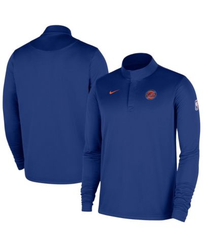 Мужская куртка Nike New York Knicks 2025/26 Authentic Coaches Quarter-Zip Pullover Blue