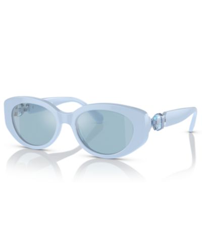 Женские солнцезащитные очки Swarovski с зеркальным покрытием SK6002