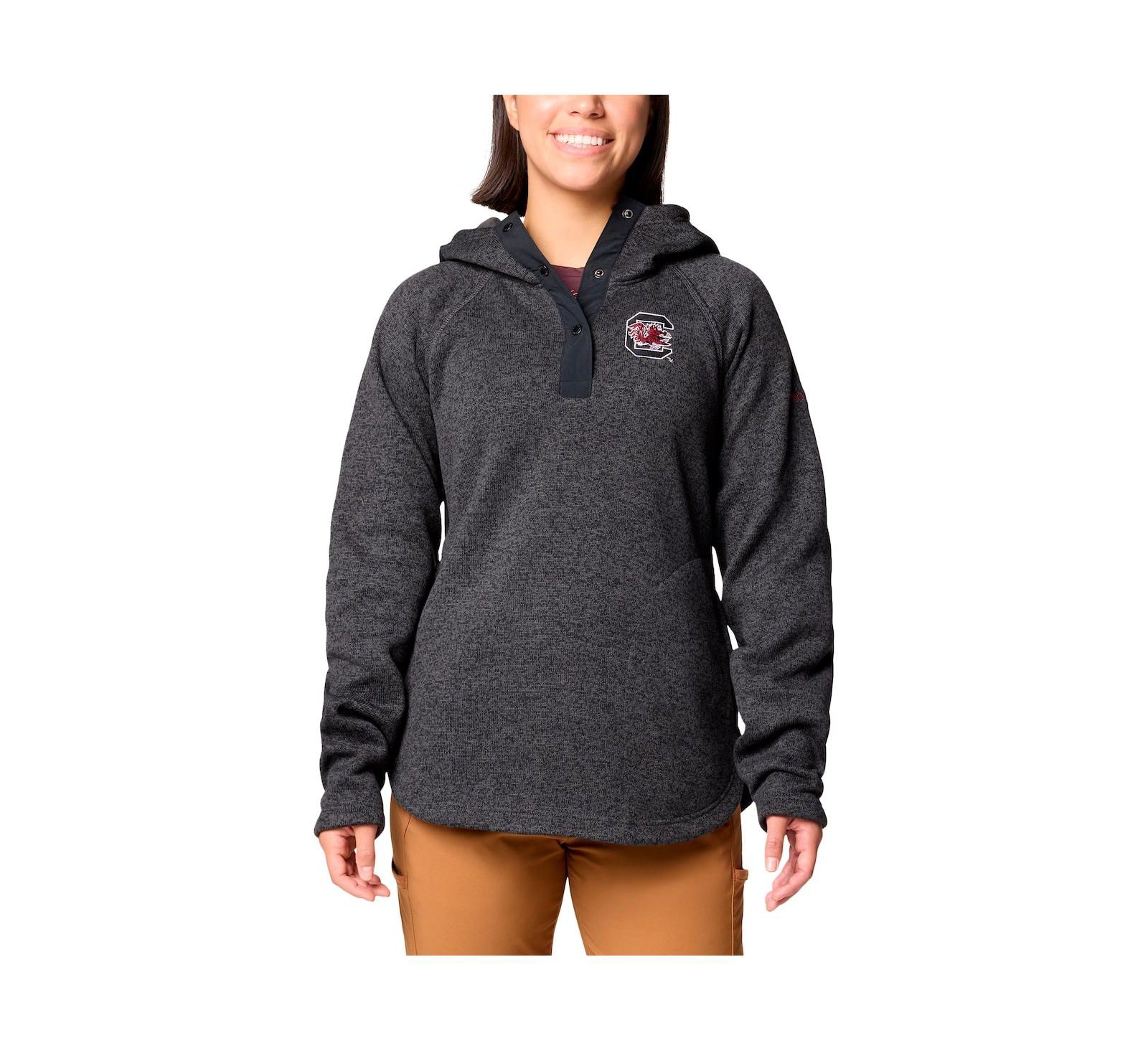Columbia Women's Black South Carolina Gamecocks Sweater Weather Raglan Pullover Hoodie