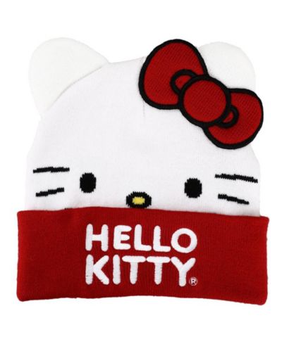 Мужская вязаная шапка Hello Kitty Sanrio Face Bow Embroidered