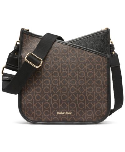 Calvin Klein Lyla Signature Adjustable Crossbody with Web Strap