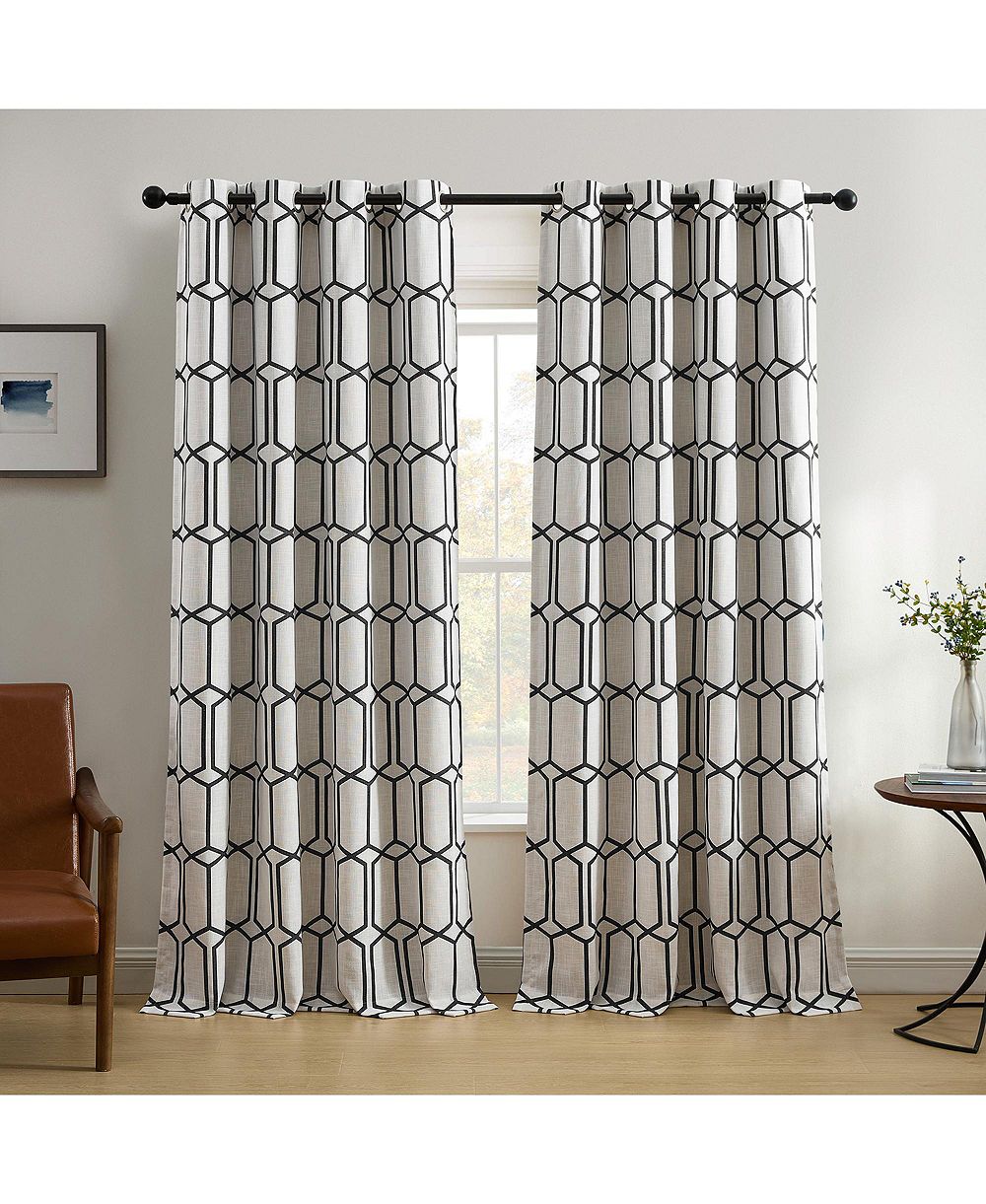 Штора Elrene Home Fashions Kaiden Geometric, светонепроницаемая