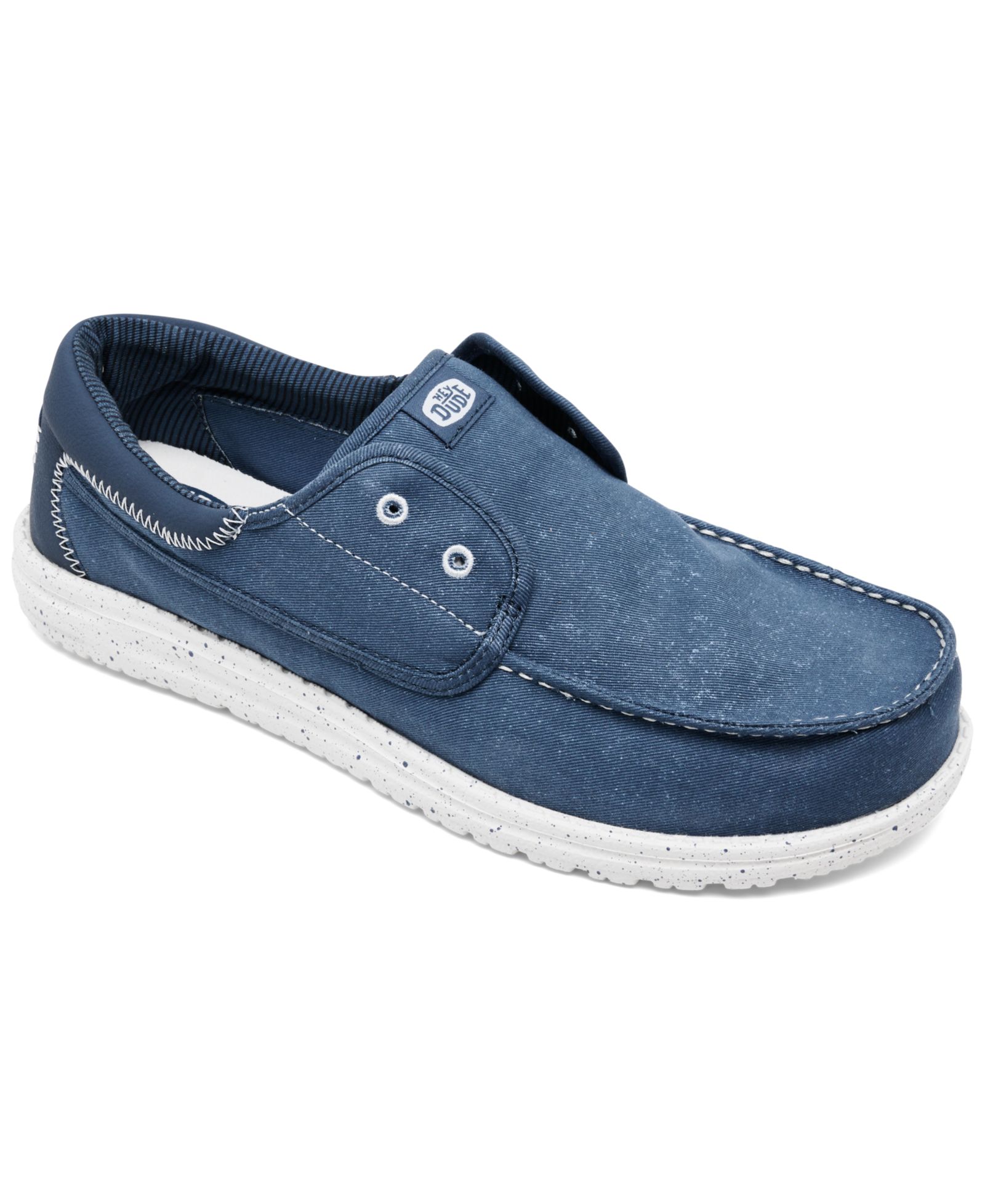 Hey Dude Men's Wally Cru Stretch Canvas Casual Moccasins from Finish Line