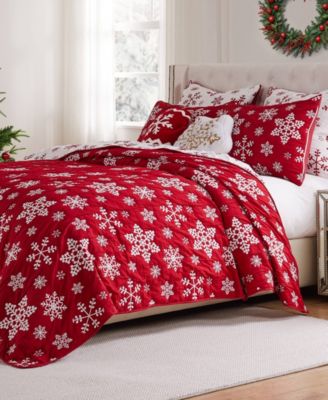 Набор покрывал Greenland Home Fashions Snowflakes Holiday Matelassé, 2-Pc., Twin