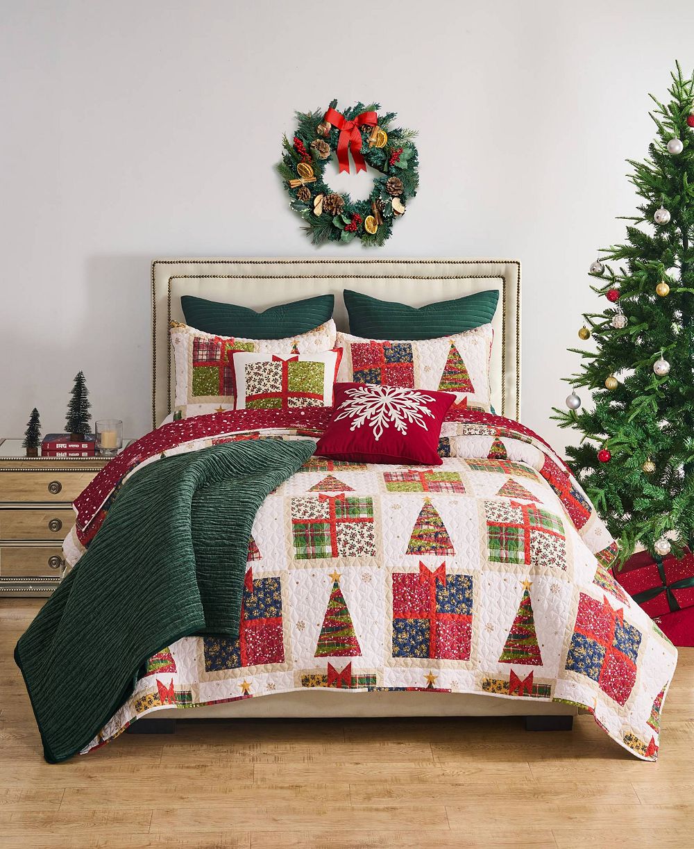Greenland Home Fashions Комплект покрывала Holiday 2-Pc. Quilt Set, Twin