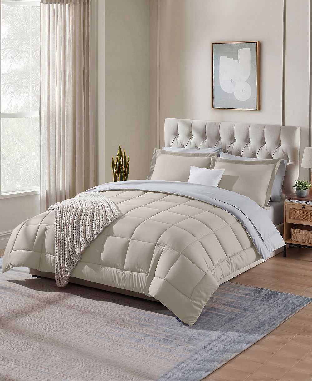 Комплект из 7 предметов Nestl Luxury Soft Reversible Comforter Queen