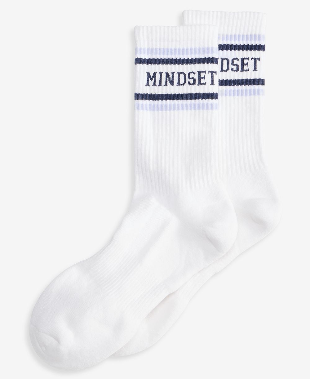 ID Ideology Women's Mindset Graphic Crew Socks, Macy's Exclusive