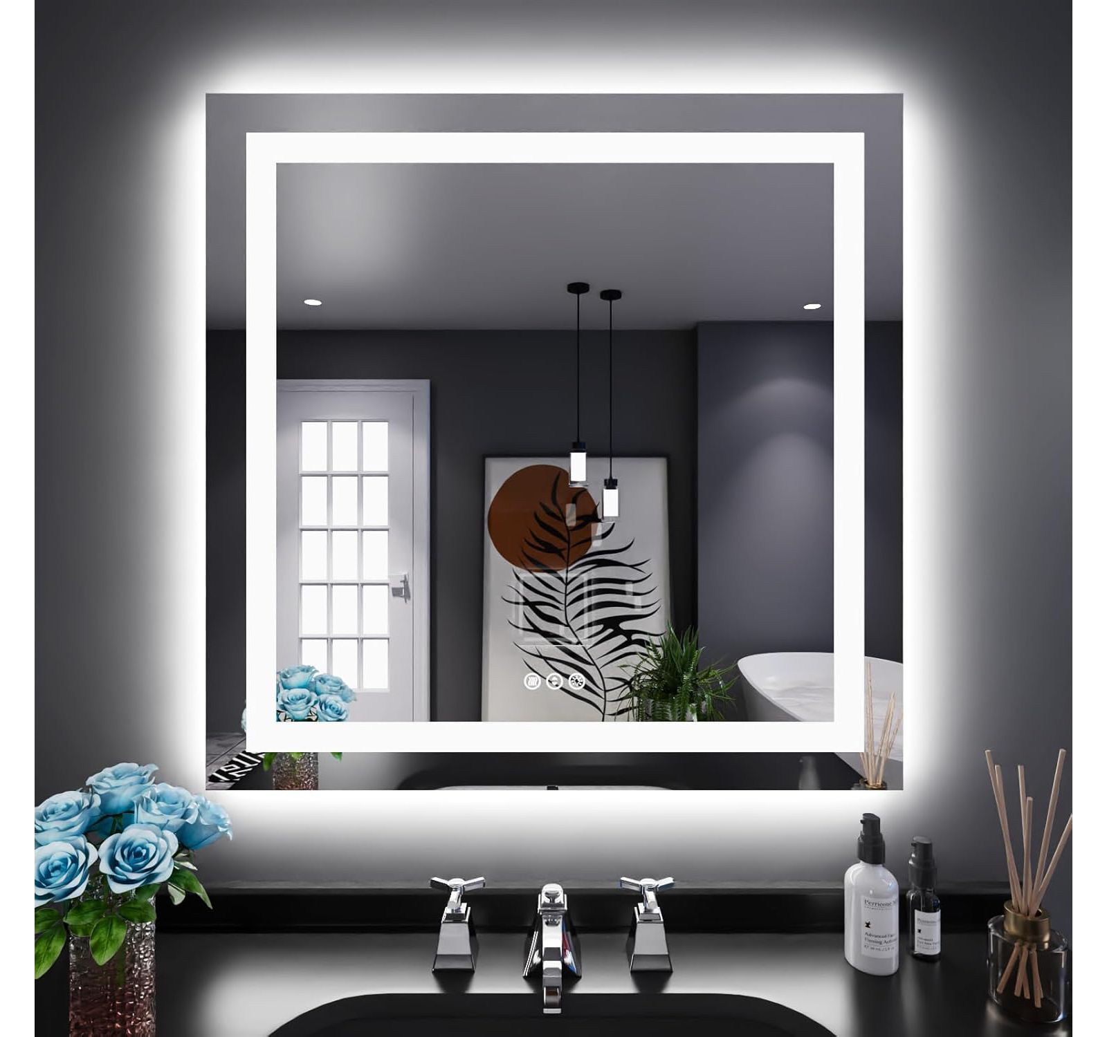 Зеркало для ванной Amorho LED с подсветкой