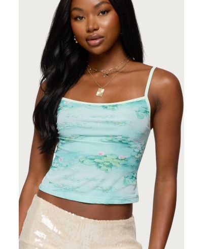 Женский топ-майка Edikted Womens Everlyn Water Lily