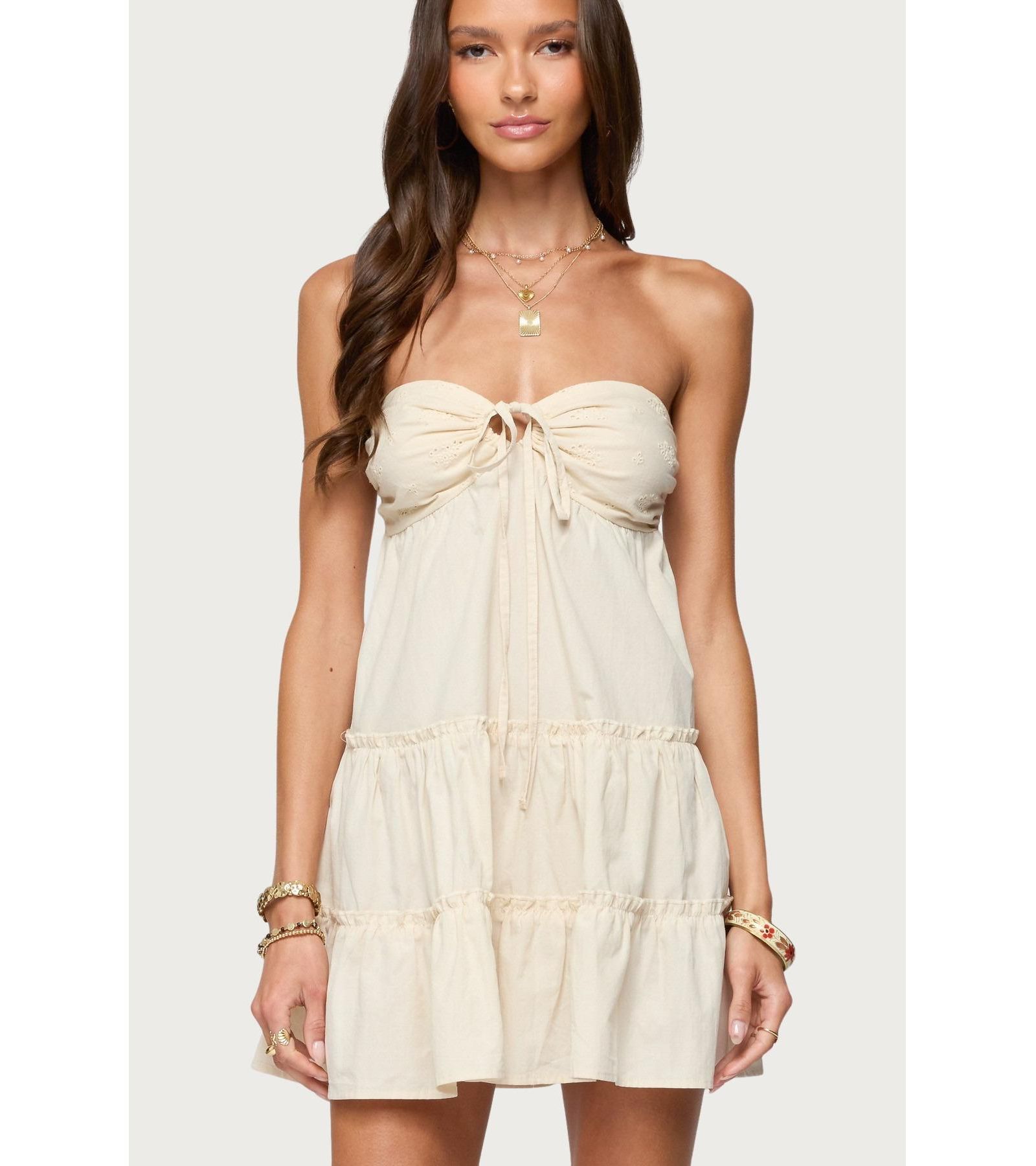 Женское мини-платье Edikted Womens Safie Strapless Tiered