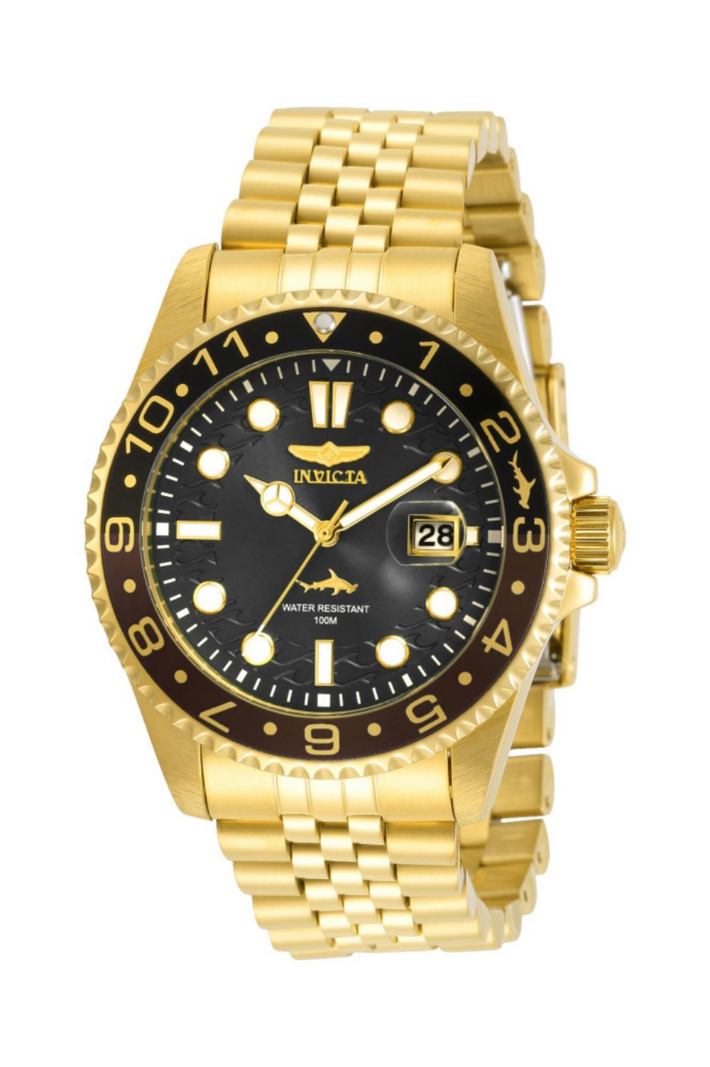 Мужские часы Invicta Pro Diver 30622 с черным циферблатом