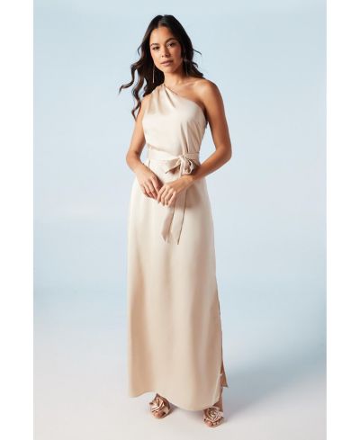 Женское вечернее платье Oasis One Shoulder Satin Maxi Bridesmaid Dress