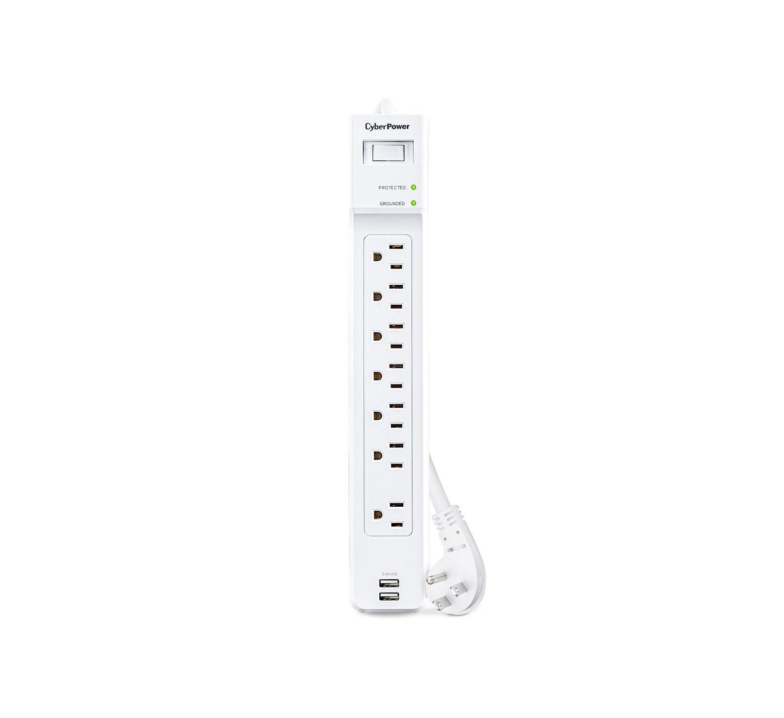 Сетевой фильтр CyberPower P704URC1 на 7 розеток с 2x USB-A Port