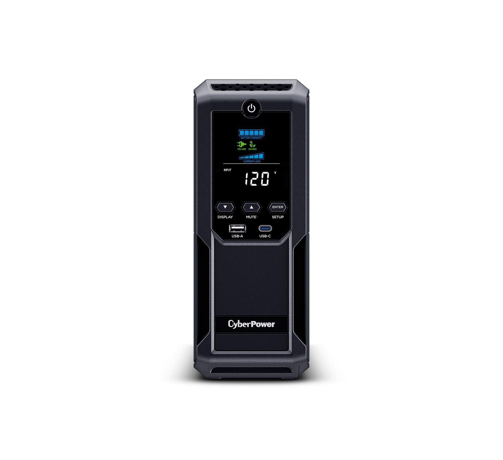 ИБП CyberPower BRG1500AVRLCD2 1500VA/900W с LCD дисплеем и удаленным управлением
