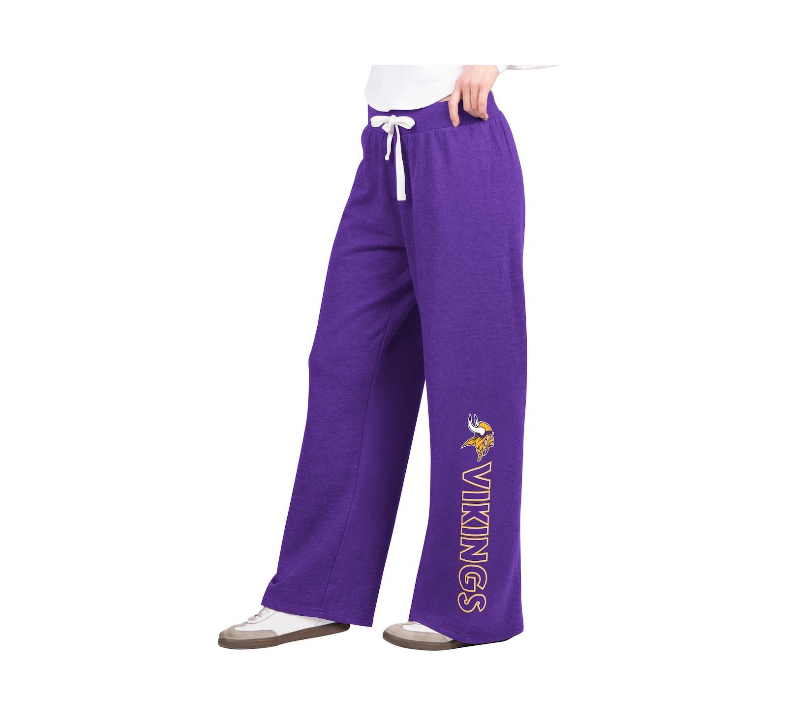 G-III 4Her by Carl Banks Women's Purple Minnesota Vikings Field Wide Leg Sweatpants