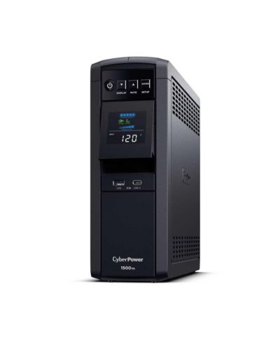 CyberPower ИБП CyberPower PFC Sinewave Computer Battery Backup, 1500VA 1000W UPS, 12 Outlets