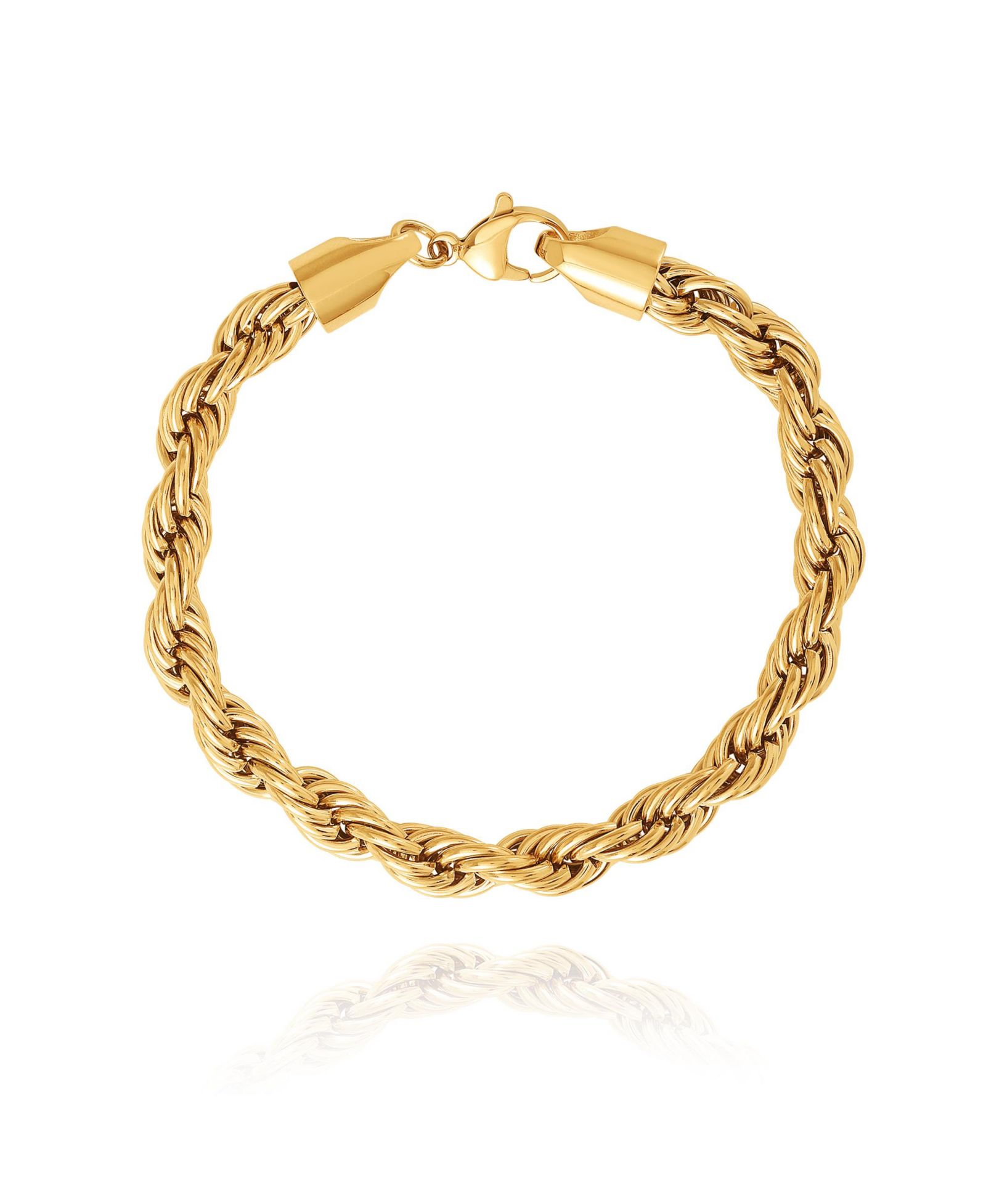 Мужской браслет Lucky Brand Gold-Tone Rope Chain 9''