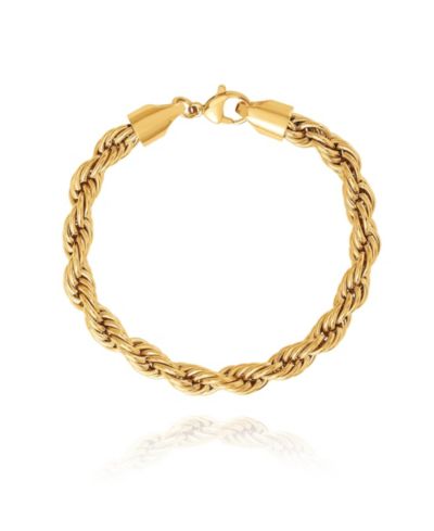 Lucky Brand Mens Gold-Tone Rope Chain Bracelet - 9'' Chain