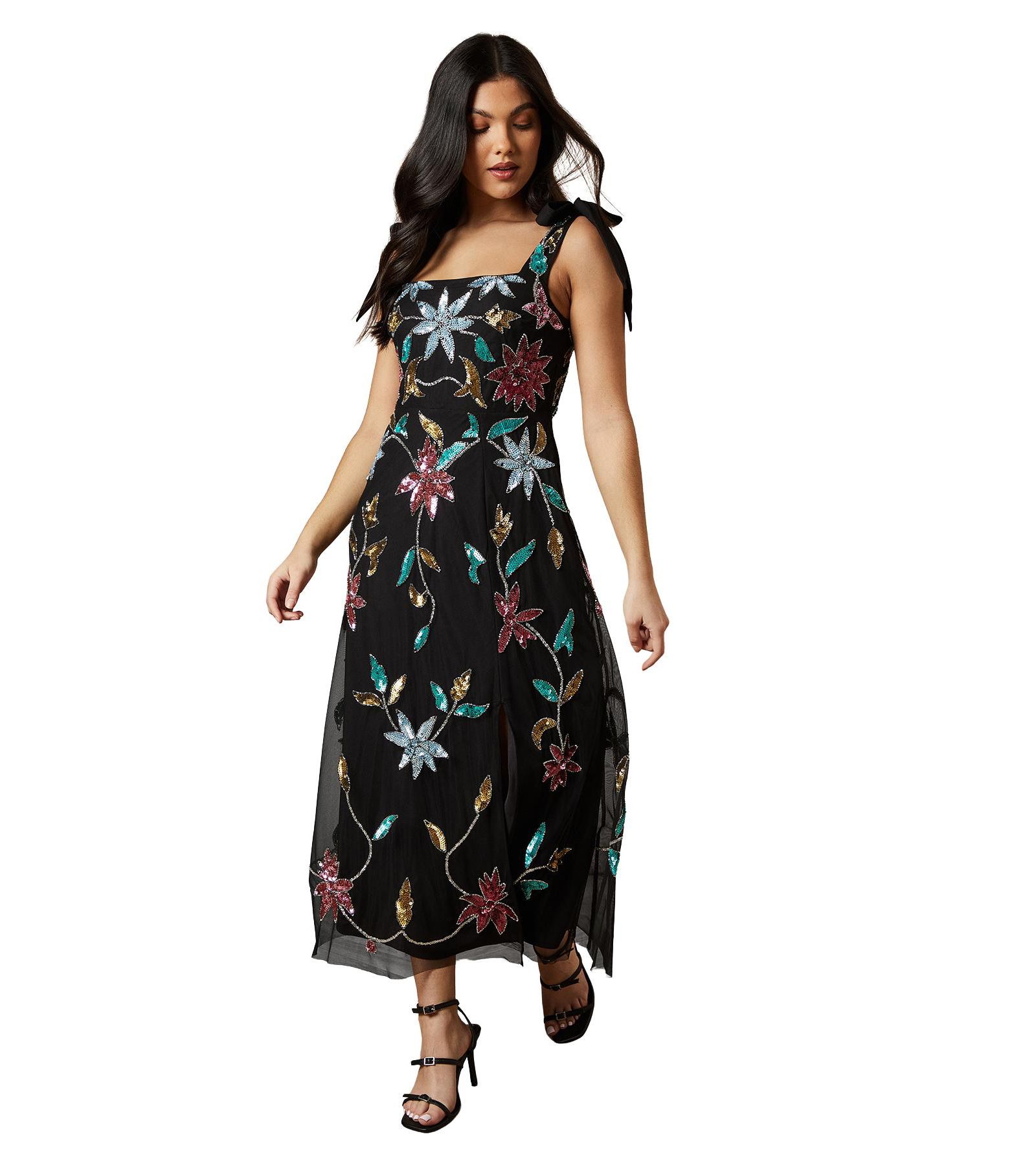 Женское миди-платье Oasis Floral Embellished Split