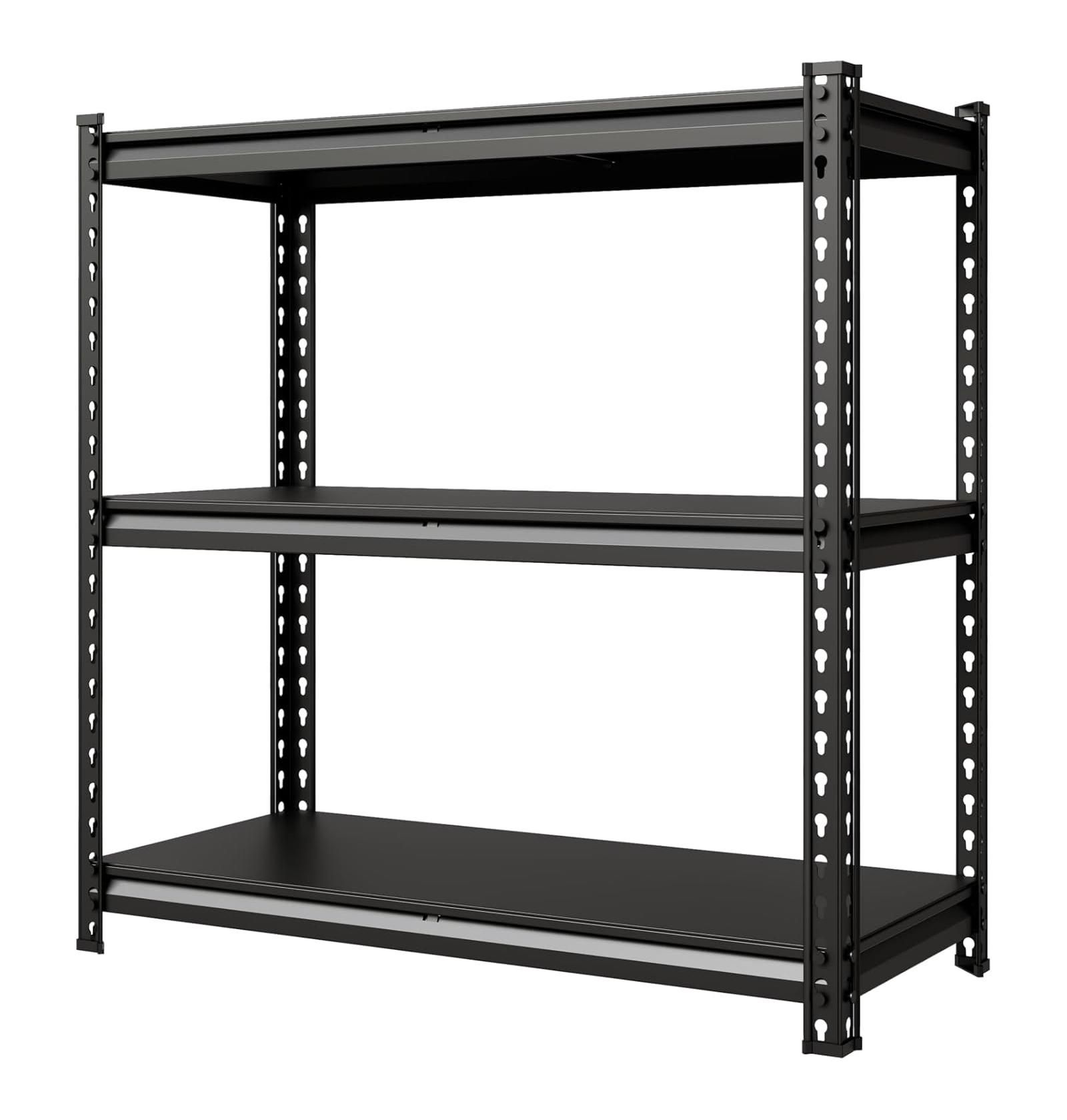 Стальной стеллаж для гаража gaomon, 3 яруса, 36" W x 16" D x 36" H, регулируемый складской стеллаж с металлическими полками