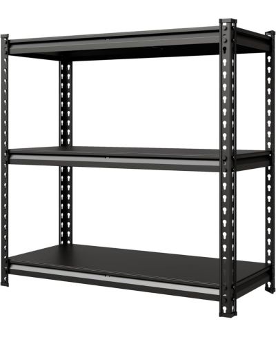 Стальной стеллаж для гаража gaomon, 3 яруса, 36" W x 16" D x 36" H, регулируемый складской стеллаж с металлическими полками