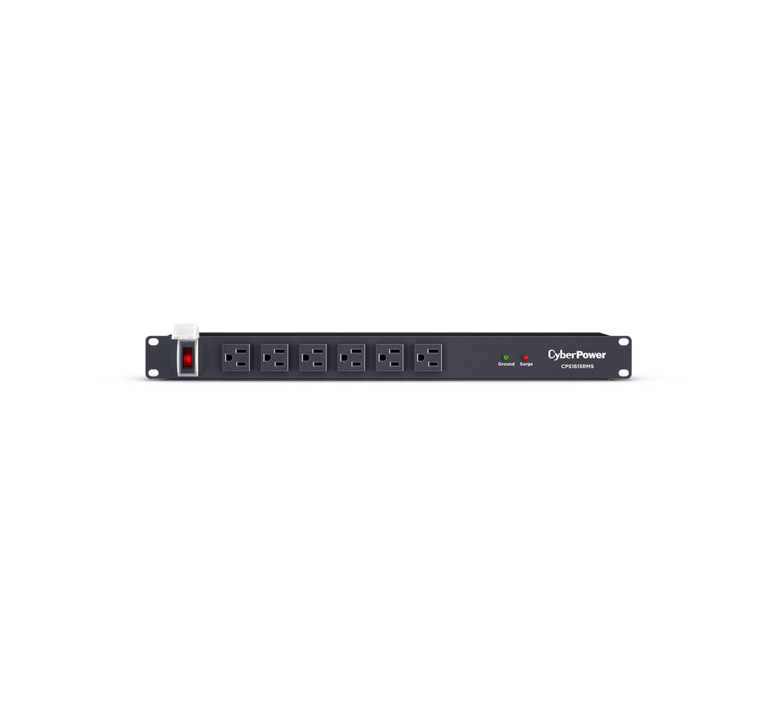 CyberPower CPS1615RMS 16-Outlet Rackbar Surge Protector with 6' Power Cord