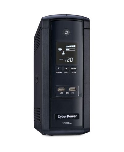 ИБП CyberPower Intelligent LCD BRG1000AVRLCD 10 розеток 1000VA 600W с защитой от скачков напряжения