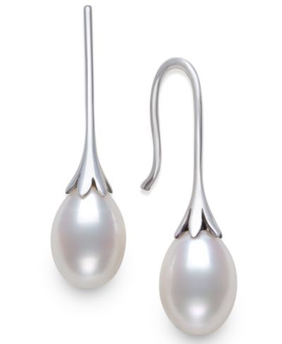 Серьги Belle de Mer Cultured Freshwater Drop Pearl (7-8mm) из стерлингового серебра