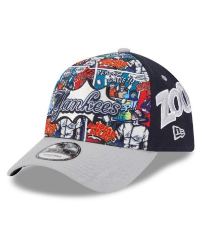 New Era Мужская кепка New York Yankees 2025 MLB Diamond Hero Edition A-Frame 9FORTY, Navy/Gray
