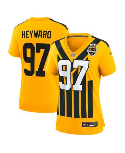 Женская джерси Nike Cameron Heyward Gold Pittsburgh Steelers Alternate 1933 Throwback
