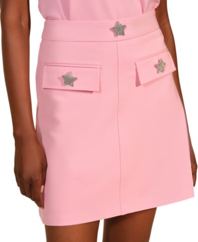 Isaac Mizrahi Women's Ponte Pocket Mini Skirt